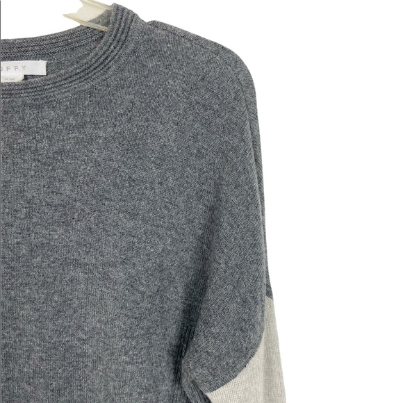 Duffy Two-tone Cashmere Sweater Dark and Light Gray Size XS - Picture 3 of 6